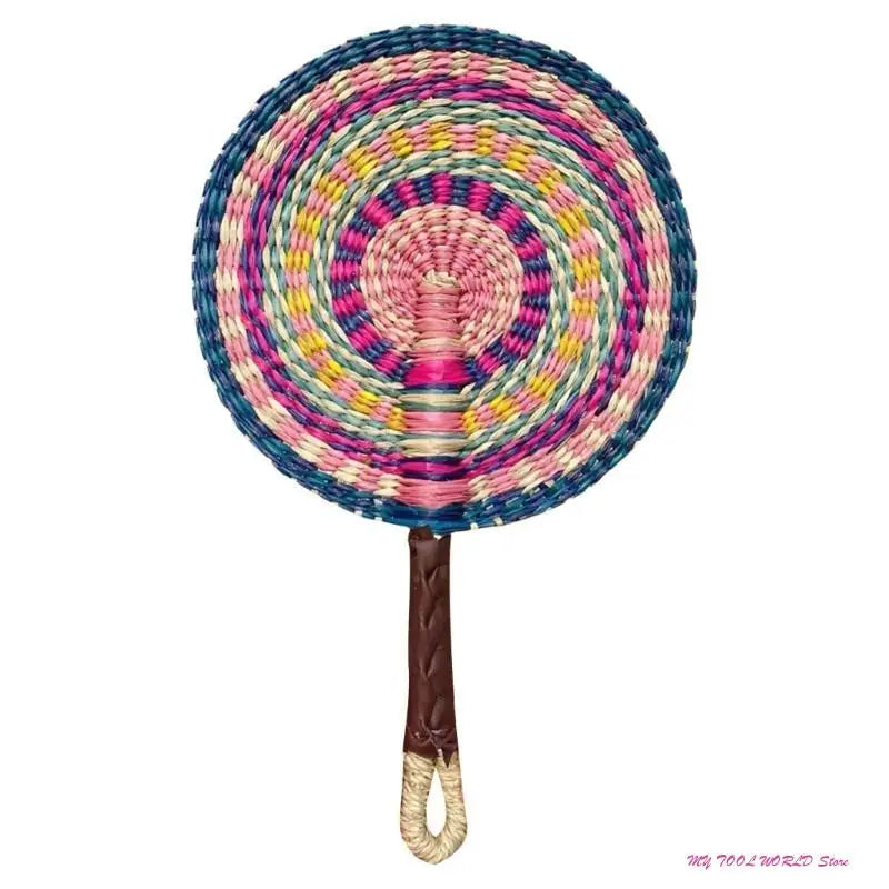 Grass Woven Fan Wall Hanging African Wind Wall Decoration Day Fan A2BB