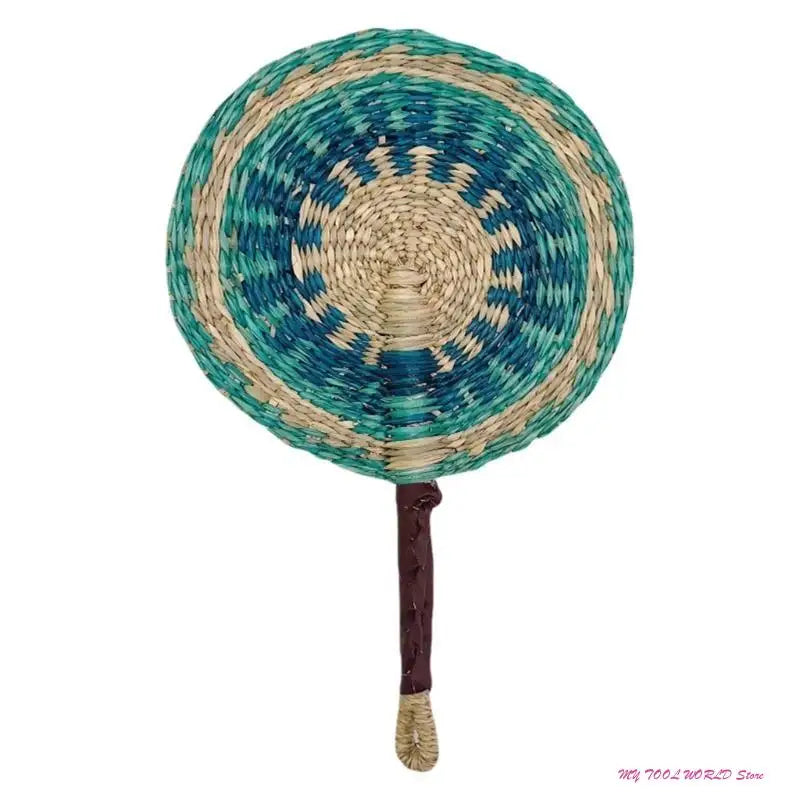 Grass Woven Fan Wall Hanging African Wind Wall Decoration Day Fan A2BB