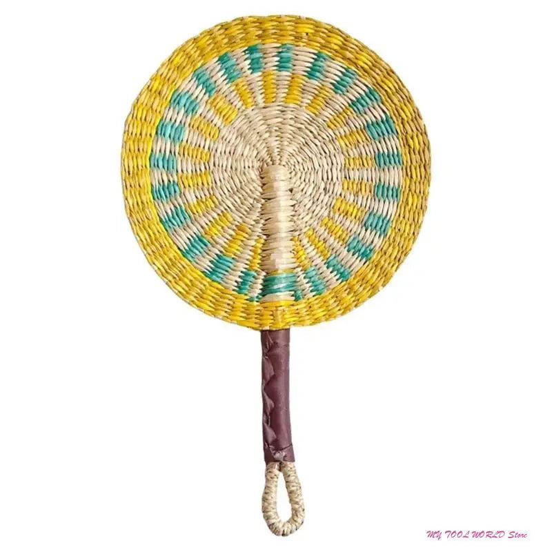 Grass Woven Fan Wall Hanging African Wind Wall Decoration Day Fan A2BB