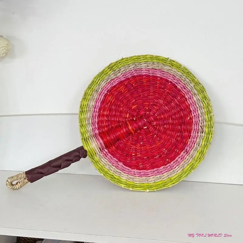 Grass Woven Fan Wall Hanging African Wind Wall Decoration Day Fan A2BB