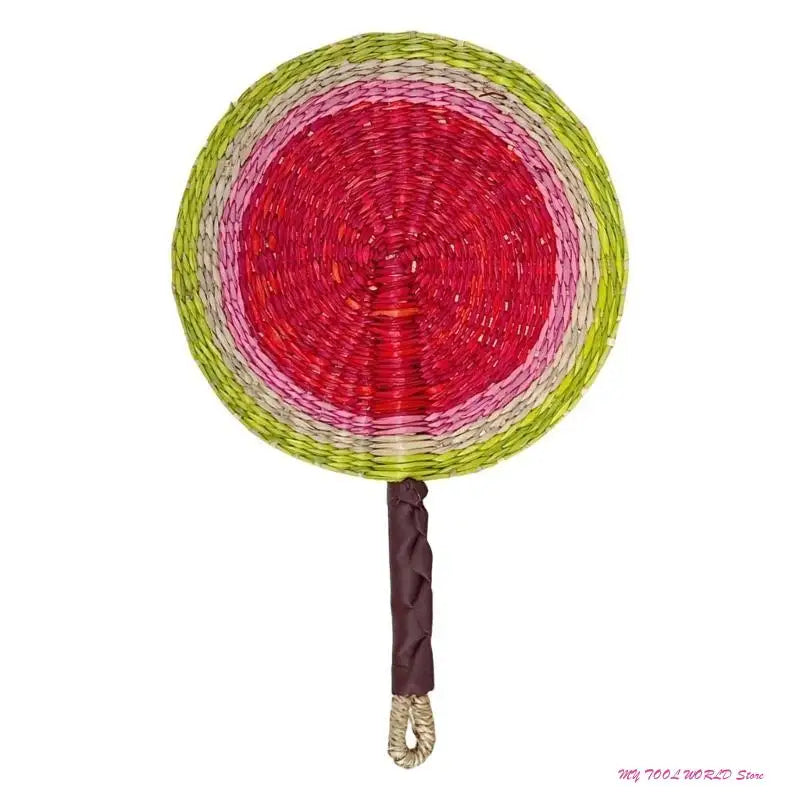 Grass Woven Fan Wall Hanging African Wind Wall Decoration Day Fan A2BB