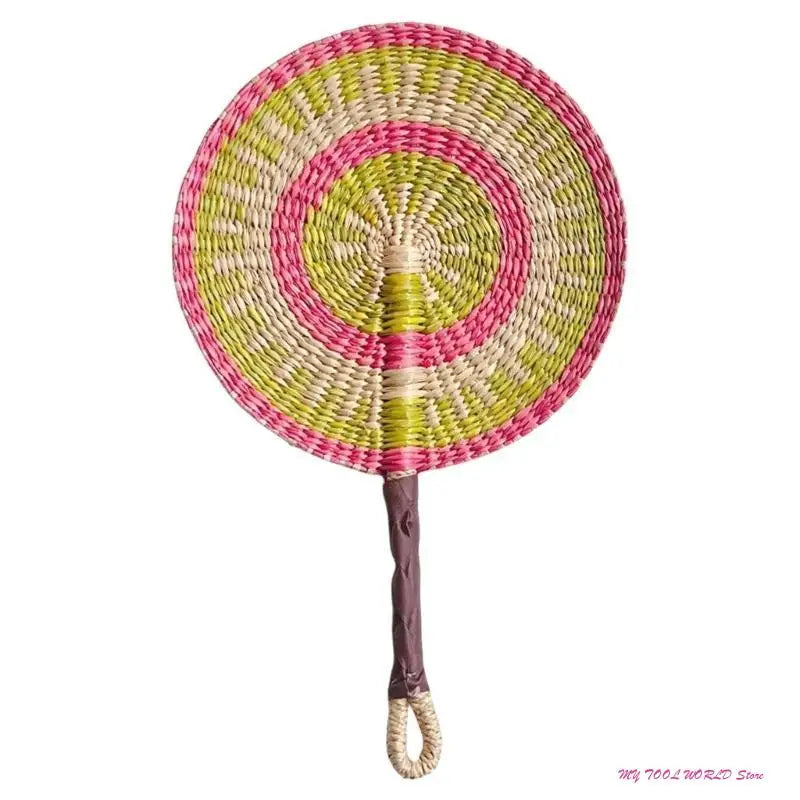 Grass Woven Fan Wall Hanging African Wind Wall Decoration Day Fan A2BB