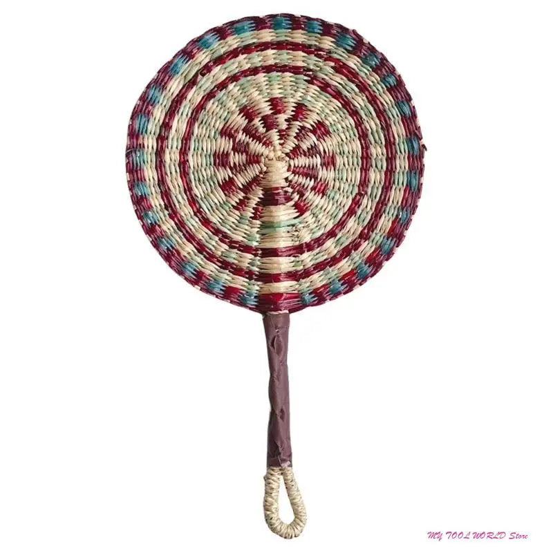 Grass Woven Fan Wall Hanging African Wind Wall Decoration Day Fan A2BB