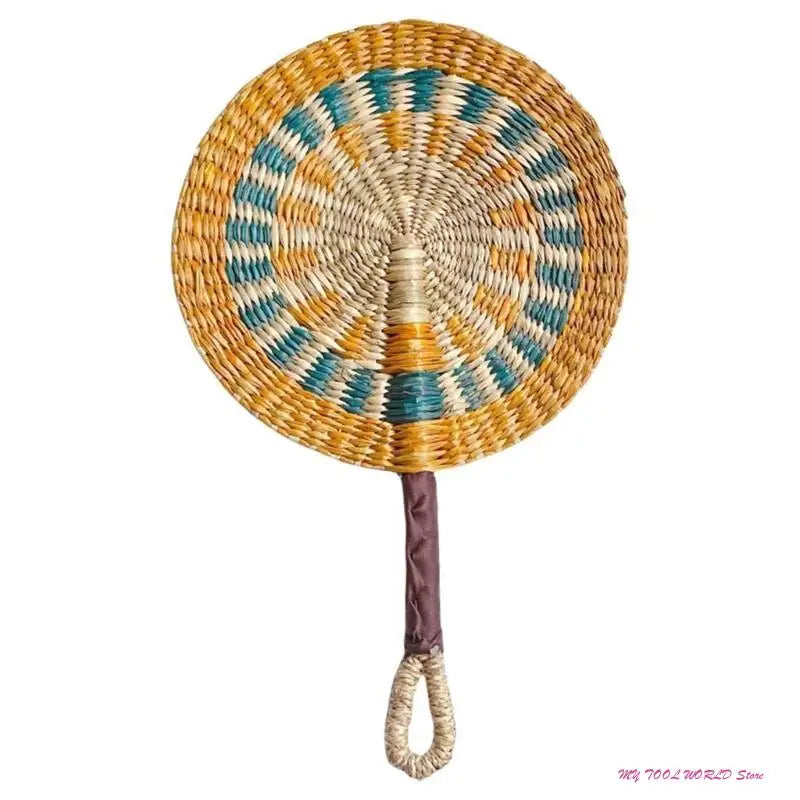 Grass Woven Fan Wall Hanging African Wind Wall Decoration Day Fan A2BB