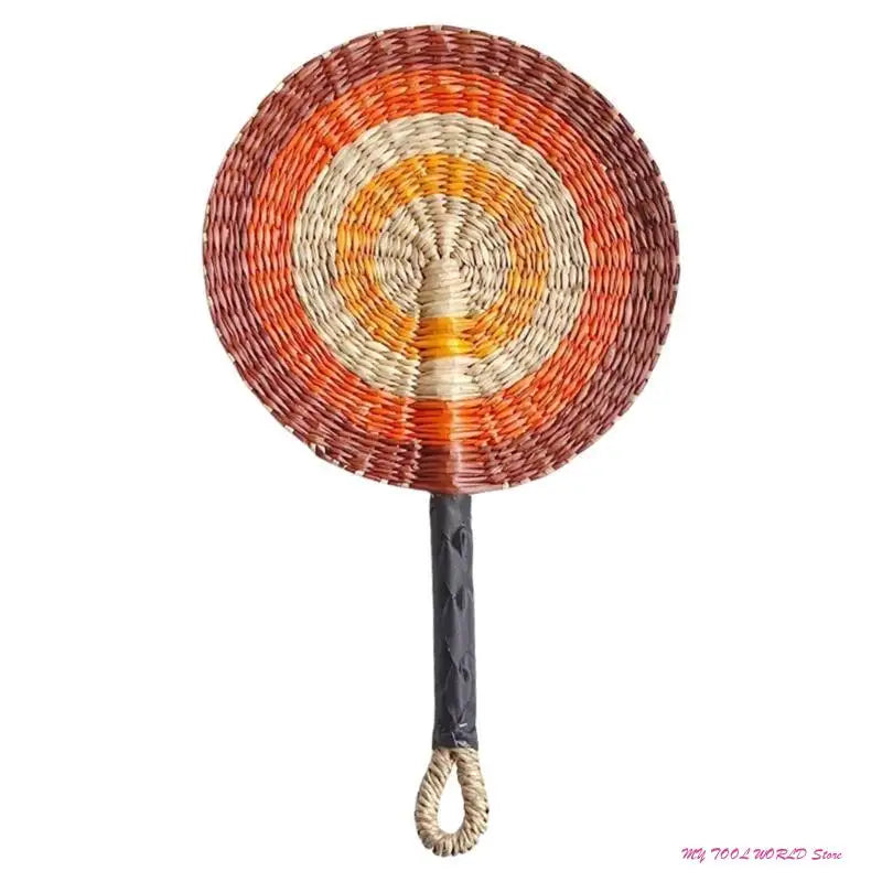 Grass Woven Fan Wall Hanging African Wind Wall Decoration Day Fan A2BB