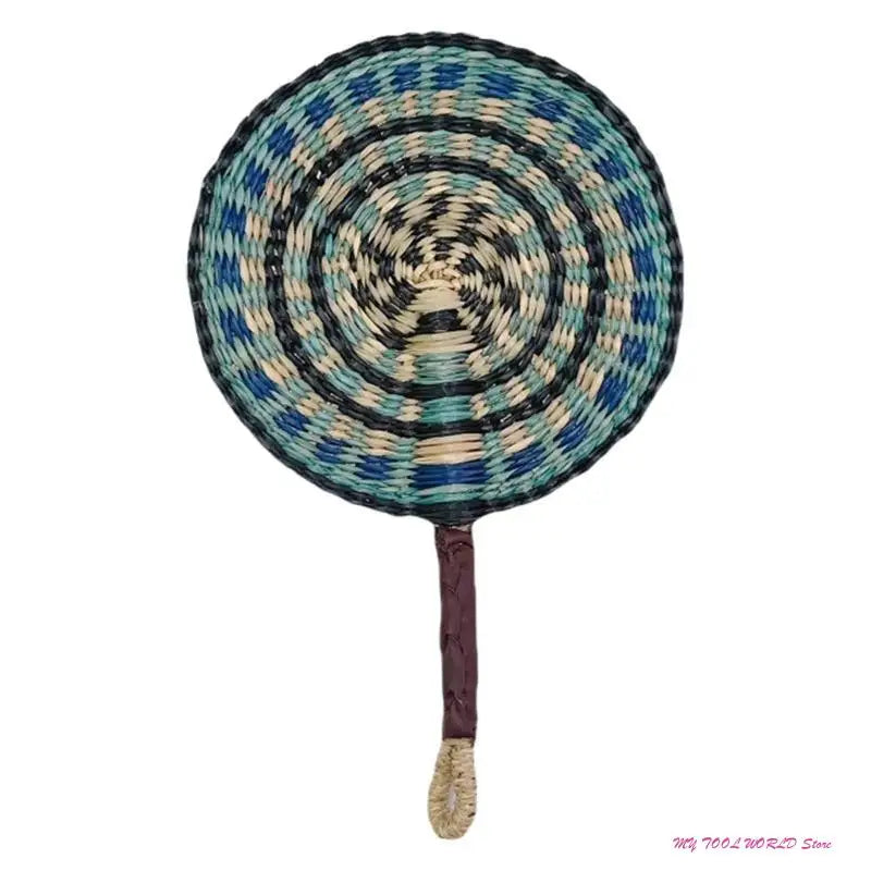 Grass Woven Fan Wall Hanging African Wind Wall Decoration Day Fan A2BB
