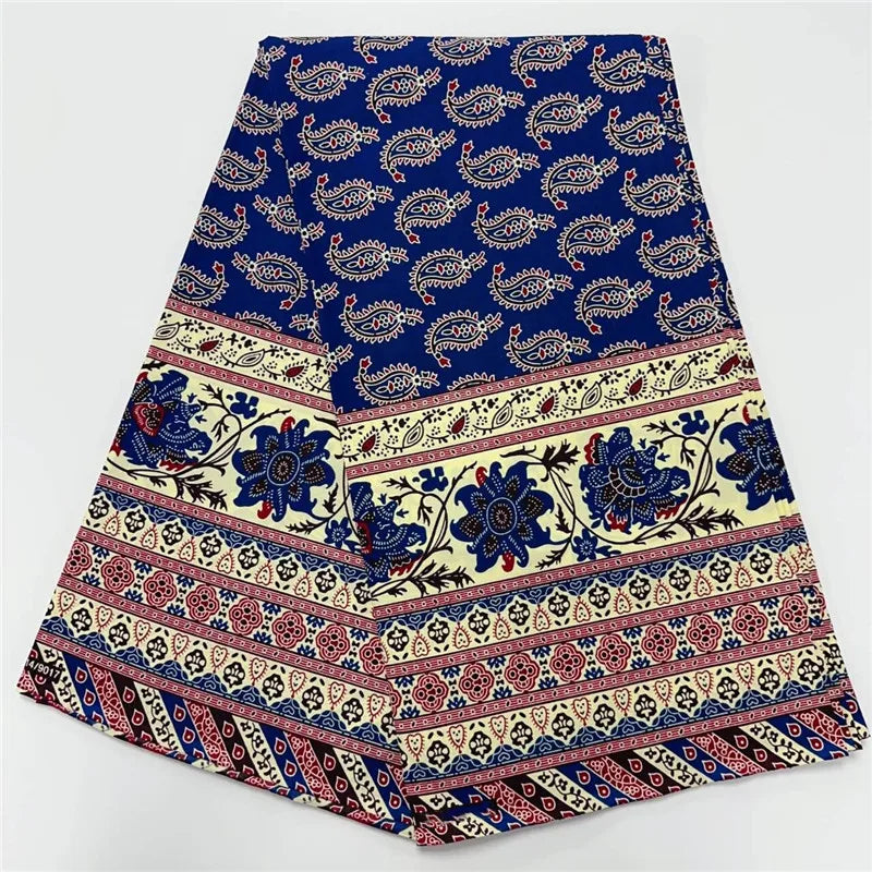 6 Yards High Huality Ankara Fabric African Real Wax Print 100% Cotton Soft Tissus Wax Africain For Sewing Material K102002