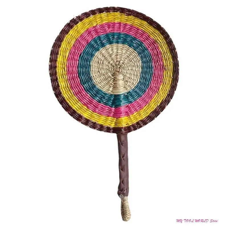 Grass Woven Fan Wall Hanging African Wind Wall Decoration Day Fan A2BB